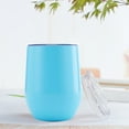 thumbnail image 1 of RXIRUCGD Tasse de Voyage Isolée avec Couvercle Étanche en Acier Inoxydable pour Café Chaud Froid Thé Glacé Réutilisable, 360ml, Bleu, 1 of 7