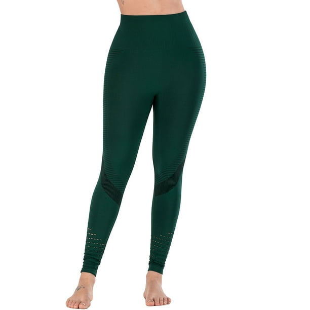 LELINTA Yoga Pants for Women, Womens Breathable High Waist Tummy Control, 4  Way Stretch Workout Leggings, Black/ Green/ Grey 