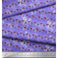 thumbnail image 3 of Soimoi Cotton Duck Fabric Check,Tropical Leaves & Flamingo Bird Print Fabric by Yard 42 Inch Wide, 3 of 4