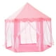 thumbnail image 1 of Tienda de juegos con castillo de princesa, fácil de instalar, tienda plegable portátil para niños, hexagonal de juguete para fiesta en Rosa, 1 of 8