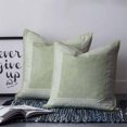 thumbnail image 2 of Light Green Geometric 26x26 Pillow Covers Set of 2, White Greek Key Design Burlap Modern Art Throw Pillow Covers Decorative Couch Cushion Case, Microfiber Square Pillowcases for Bedroom Living Room, 2 of 7
