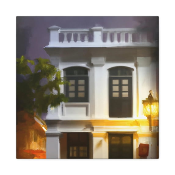 Colonial Reflection Painting - Canvas