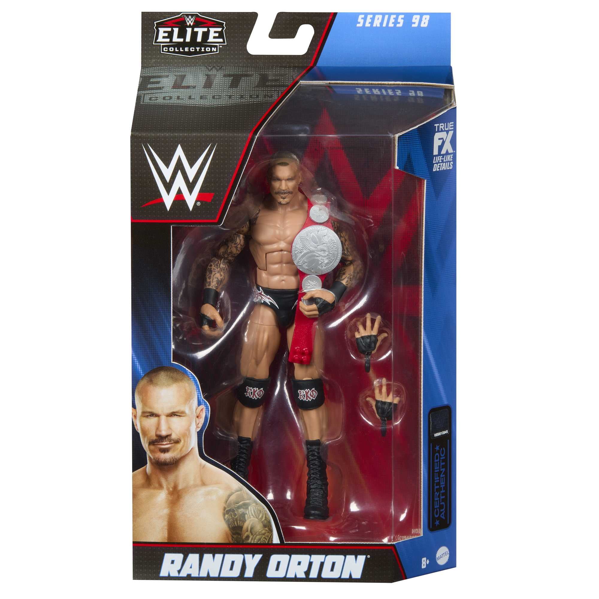 WWE Elite Collection Series 98 Randy Orton Action Figure, Plastic Multicolor, 3.15'' W x 5.91'' H