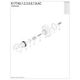 thumbnail image 3 of Kingston Brass K177A7 Heritage Hand Shower Wall Mount Bracket in Brushed Brass, 3 of 4