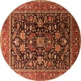 thumbnail image 1 of Ahgly Company Indoor Round Oriental Orange Industrial Area Rugs, 6' Round, 1 of 4