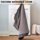 thumbnail image 3 of Cama para perros Sunheir, extra grande, ortopédica, XXL, impermeable, gris, 3 of 6