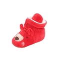 thumbnail image 4 of xiaxaixu Newborn Cartoon Plush Cotton Shoes Soft Sole Warm Winter Slippers, 4 of 9