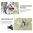thumbnail image 3 of FURRYFECTION Dog Harness and Leash Set for Medium Dogs, Breathable Padded Pet Harness with No Pull Heavy Duty Nylon Leash, Reflective Dog Vest for Outdoor Walking,Purple M, 3 of 7