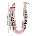 thumbnail image 3 of BotaniNest Double Layer Graduation Ribbon Ribbon Belt Honorary Rope Hand Woven Graduation Ribbon Graduation Sash Graduates' Commemorative, 3 of 6