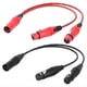 thumbnail image 5 of Cable de Extensión de Audio XLR 1 Macho A 2 Hembra de 3 Pines Negro de 0,5 M, Cable de Audio Divisor en y para Micrófono, Línea para Micrófono Mezclador, 5 of 5