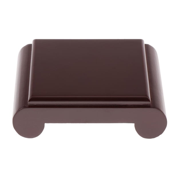 Base cuadrada de madera CUTICAT para Juegos de Té Buda 9.5x9.5x4cm