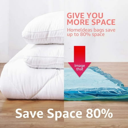 Vacuum Storage Bags Space Saver Jumbo Sealer For Clothes Bedding Comforter Duvets Quilts Pillows No Pump Cap 80 Saving Design Combo 8 Pack Canada Vacuum Storage Bags Space Saver, Vacuum Storage Bags For Duvets And Pillows