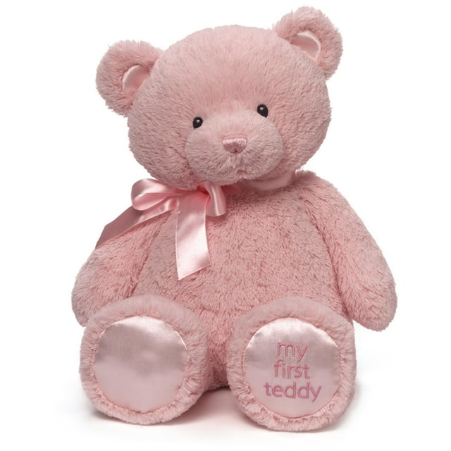 Peluche GUND My First Teddy Bear ultrasuave para bebés, color rosa