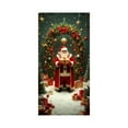thumbnail image 2 of Christmas Door Cover Santa Claus Design, Festive Holiday Door Curtain, Durable Polyester Decor for Home Entrance, Wall, Table Party Decoration, Easy to Install for Christmas Party Decor 35 X 71 Inch, 2 of 7