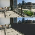 thumbnail image 6 of CJC Balcony Privacy Screen Cover, Privacy Screen Balcony Shield for Porch Deck Backyard Patio, 3'x16.5', Black, 6 of 9