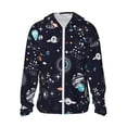 thumbnail image 2 of Uemuo Galaxy2 Pattern Women's Full Zip UPF 50+ Sun Protection Hoodie Jacket Long Sleeve Sun Shirt Hiking Outdoor Performance with Pockets-X-Large, 2 of 9