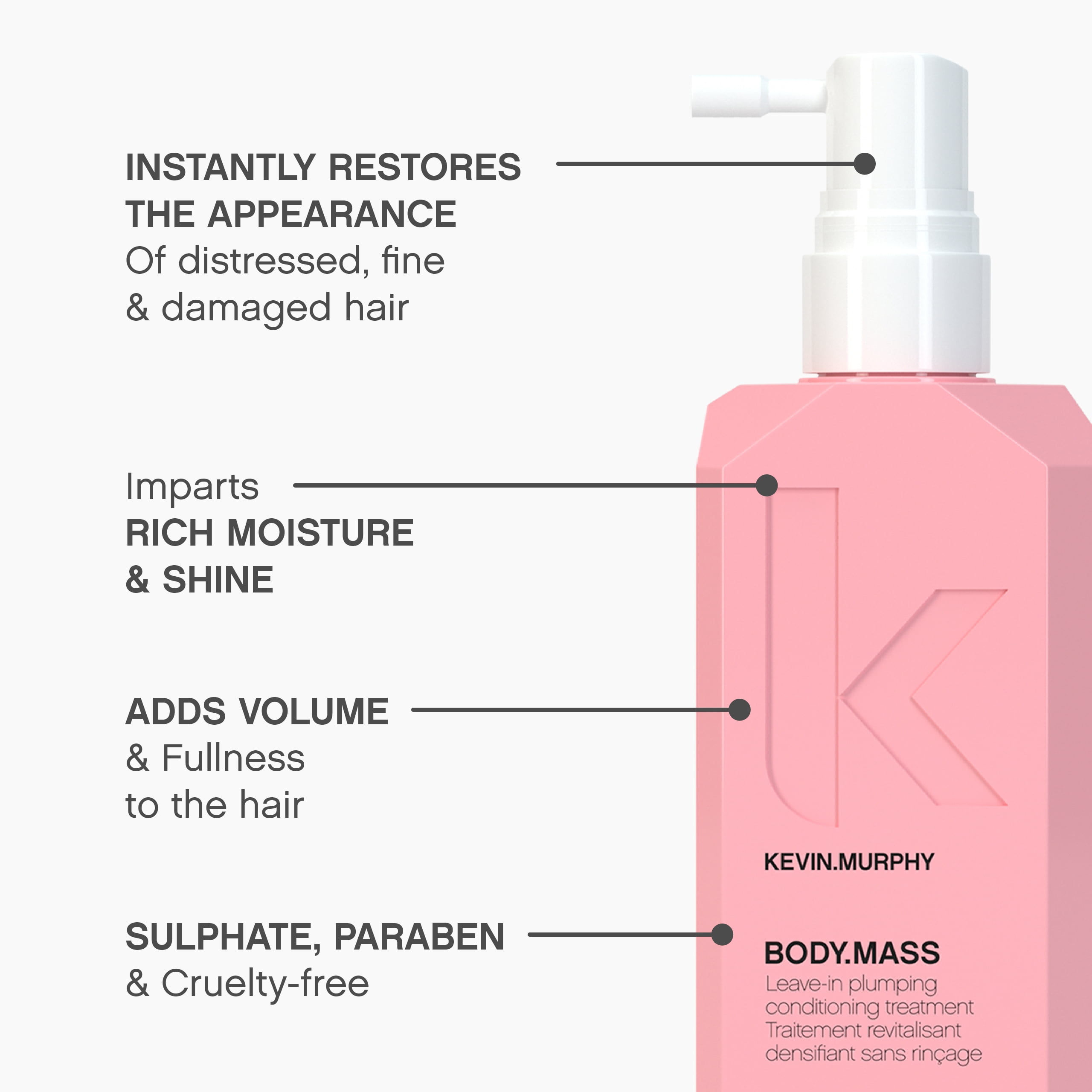 KEVIN.MURPHY BODY.MASS, Thickening Treatment for Damaged Hair, 100 mL