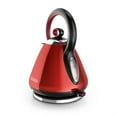 BLACK+DECKER 1.7L Stainless Steel Electric Cordless Kettle, Red