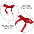 thumbnail image 4 of par de pinzas navideñas para el pelo con pompones para niñas, accesorios con borlas, elegantes adornos para el pelo para mujeres, 4 of 7