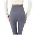 thumbnail image 3 of GEWSEY High Waisted Lounge Legging 25" Buttery Soft Workout Yoga Pants for Women (Grey, S), 3 of 5