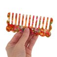 thumbnail image 3 of Unique Bargains 1 Pc Wave-shaped Hair Comb Colorful Acetate Sheet, 3 of 5