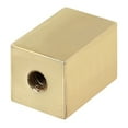 thumbnail image 2 of Aspen Creative 24031-12, Rectangular Cube Finial for Lamp Shade, Steel in Brass Plated Finish, 1-1/4" Height (2 Pack), 2 of 7