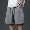 thumbnail image 6 of Men's Athletic Training Shorts, Quick Dry Breathable Performance Workout Bottoms, Elastic Waist Cropped Pants with Pockets for Gym Running, Activewear | AKLJWH,Dark Gray XL, 6 of 8