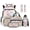 Axolotl Rainbow Tie-dye, variant on Xixirimido Black Cat Floral 6Pcs School Bag with Thermal Lunch Box Pencil Case Water Bottle Holder Keychain and Bookmark for Boys Girls 17 Inch Backpack Set