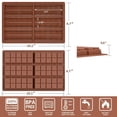 thumbnail image 4 of Molde para barras de chocolate FUNBAKY Dubai, silicona desmontable, paquete de 1 unidad, 4 of 7