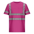 thumbnail image 1 of Neewe High Visibility Quick Dry Safety T-Shirts with Reflective Strips Mesh Pocket Short Sleeve Lime Multiple Options Available, 1 of 4