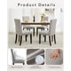 thumbnail image 2 of Set of 2 gris nailhead fabric forrado dining sillas con heavy-duty wood legs para dining rooms, 2 of 8