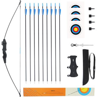 Arco Composto Bear Archery Brave 3 – Nero – Per Bambini Da 8 Anni – Set Incluso