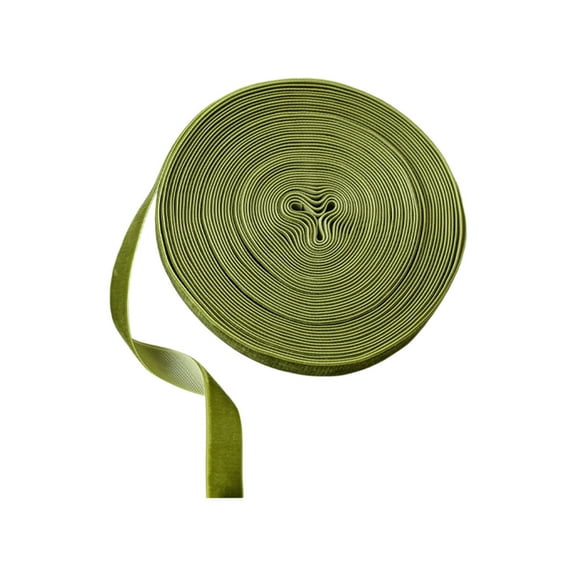 Beautynvta Christmas Ribbon, 32.81 Ft x 0.59 Inch, Green Velvet Christmas Ribbon, Flocked Ribbon Roll for Winter Wreath Bow Making DIY Crafts Gift Wrapping