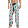 thumbnail image 1 of JHLZHS Mens Pants Cargo Relaxed Fit Mens Christmas Casual Pants Pajama Pants with Drawstring and Pockets Mens Cargo Pants Elastic Waist Rip Stop Mens Sweatpants with Pockets Open Bottom Hcntes, 1 of 4