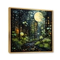 thumbnail image 2 of Designart "Green Yellow City Jungle II" Abstract Collages Floater Framed Canvas Print, 2 of 7