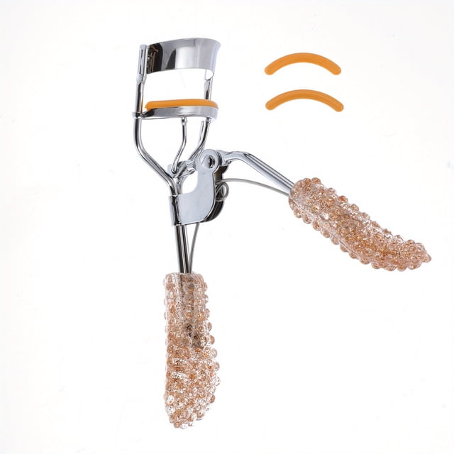 CNKOO Recourbe-Cils avec 2 Tampons de Remplacement s'Adapte à Toutes les Formes de Cils Courbés Recourbe-Cils Naturel et Longue Durée pour Femmes