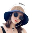 thumbnail image 2 of Sombrero Hueco Transpirable Verano Cubo Sombrero Arco Señora Gorra de Sol para Viajes, 2 of 5