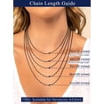 thumbnail image 4 of Suplight Women 1.4mm Thin Rolo Chain Necklace Silver/Black/Rose/Gold Plated Necklace for Women Gift, 4 of 8