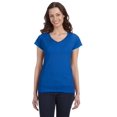 thumbnail image 1 of The Gildan Ladies SoftStyle 45 oz Fitted V-Neck T-Shirt - ROYAL BLUE - 2XL, 1 of 2