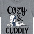 thumbnail image 3 of Peanuts - Snoopy and Linus Cozy And Cuddly - Toddler And Youth Short Sleeve Graphic T-Shirt, 3 of 6