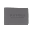 thumbnail image 2 of Cartera de material cuero delgada para hombre con tarjeta de crédito \ u0026 estuche para de identificación, 4 compartimentos para tarjetas gris Yinane Estuche de tarjeta de crédito comercial, 2 of 7
