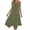 Army Green, variant on Midi Dresses For Women Sevevn Womens Dresses Sleeveless Round Neck Drawstring Casual Ruffle A-Line Mini Dress Spring Dresses For Women 2025