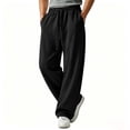 thumbnail image 6 of WPPGONE Mens Sweat Pants with Pockets Straight Leg Elastic Waisted Drawstring Comfortable Bottoms Sports Gym Athletic Casual Trousers, 6 of 6