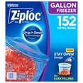 thumbnail image 1 of Ziploc Bolsas Reutilizables para Congelar Alimentos, 152 Bolsas de Tamaño Grande., 1 of 7