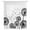 White Black, variant on Dandelion Sheer Curtains 63 Inches Long for Living Room/Bedroom, Black White Modern Country Rustic Plants Rod Pocket Voile Kitchen Curtains & Drapes Window Treatment 1 Panel, 52"W x 63"L