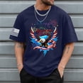 thumbnail image 2 of Rotm Independence Shirt Graphic Tees for Mens T-Shirts Men T Shirt Independence Day Printing Casual Basic Tee Tops Graphic Tees Dark Blue,S, 2 of 6