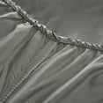 thumbnail image 6 of Silky Smooth Satin Sheet Set King Size(4 Pieces), Gray Silky Satin Sheet Set with 2 Pillowcases, Satin Fitted Sheet, Flat Sheet, 6 of 7