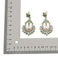 thumbnail image 6 of Anvazise Women Flower Chandelier Earrings Acrylic Rhinestone Faux Pearl Ear Stud Jewelry, 6 of 6