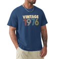 thumbnail image 1 of Camiseta Vintage de gran tamaño para hombre ropa de verano 1976, 1 of 7