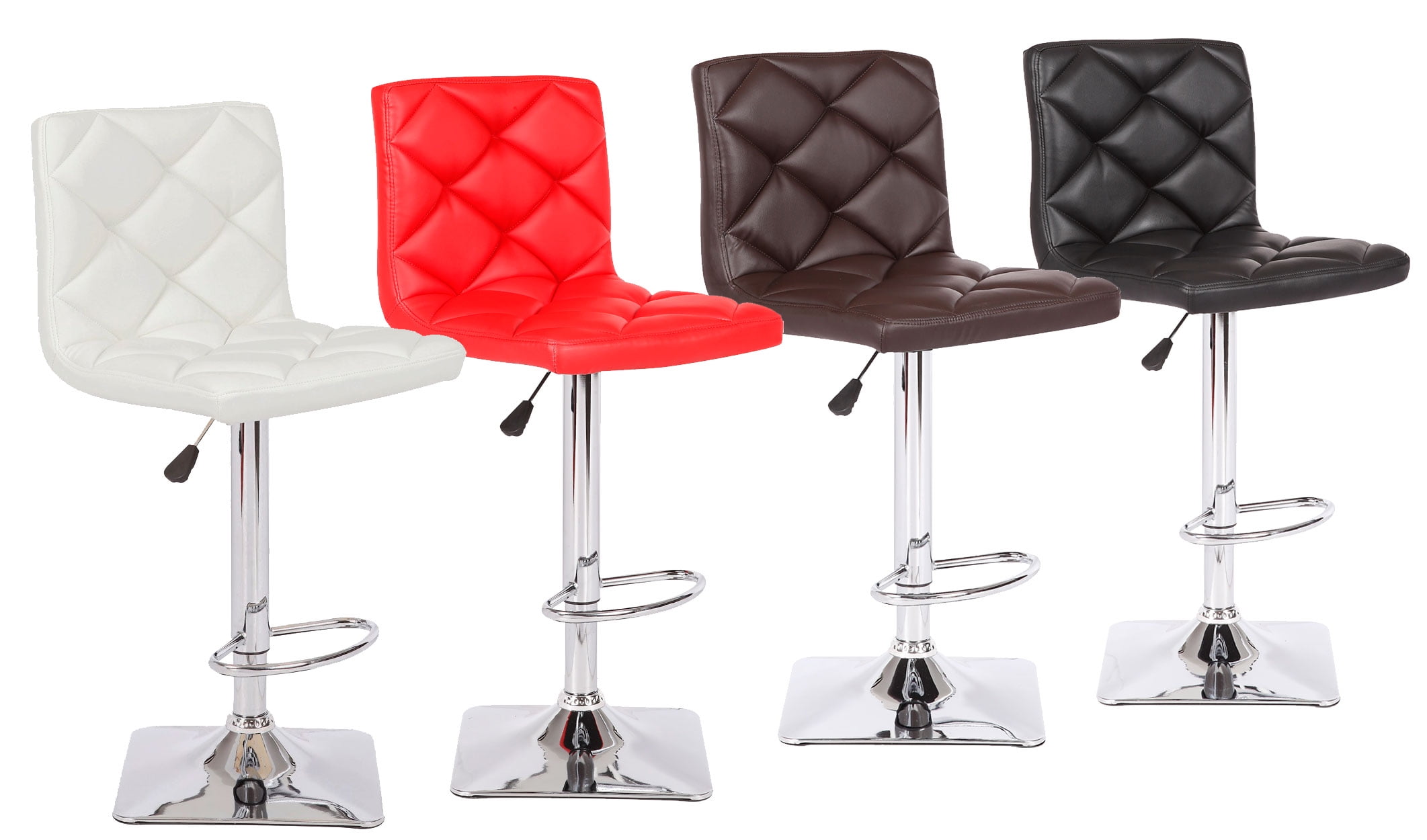 Uspridefurniture Valarie Adjustable Height Swivel Bar Stool